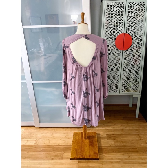 Free People Austin Embroidered Dress in Elderberry - Picture 2 of 12